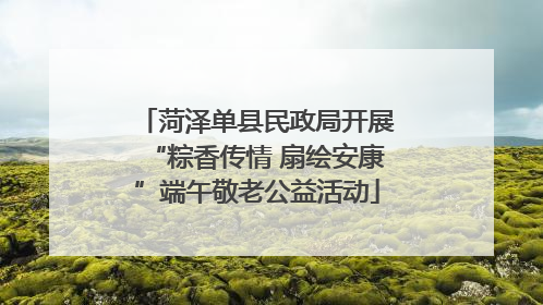 菏泽单县民政局开展“粽香传情 扇绘安康”端午敬老公益活动