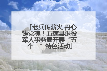 老兵传薪火 丹心铸党魂！五莲县退役军人事务局开展“五个一”特色活动