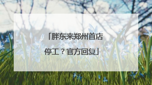 胖东来郑州首店停工？官方回复