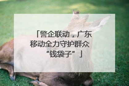 警企联动，广东移动全力守护群众“钱袋子”