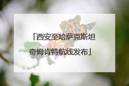 西安至哈萨克斯坦奇姆肯特航线发布