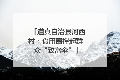 道真自治县河西村：食用菌撑起群众“致富伞”