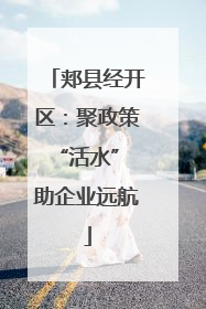 郏县经开区：聚政策“活水” 助企业远航