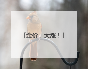 金价，大涨！