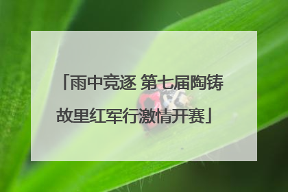 雨中竞逐 第七届陶铸故里红军行激情开赛