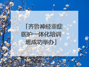 齐鲁神经重症医护一体化培训班成功举办