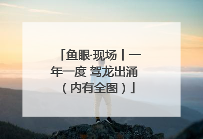 鱼眼·现场丨一年一度 驾龙出涌（内有全图）