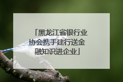 黑龙江省银行业协会携手建行送金融知识进企业