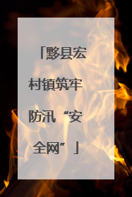 黟县宏村镇筑牢防汛“安全网”