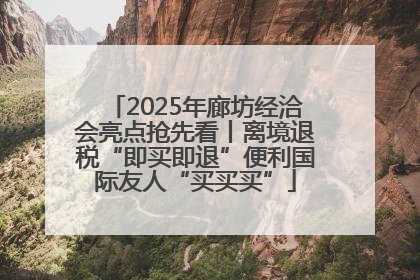 2025年廊坊经洽会亮点抢先看丨离境退税“即买即退”便利国际友人“买买买”
