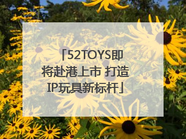 52TOYS即将赴港上市 打造IP玩具新标杆