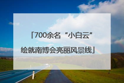 700余名“小白云”绘就南博会亮丽风景线